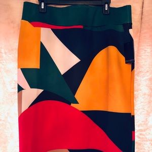 Multi-colored Pencil skirt- never worn